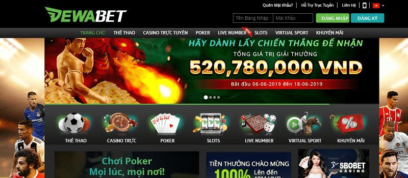 Danh mục sản phẩm của trang web cổng game thẻ bài K9win - K9win